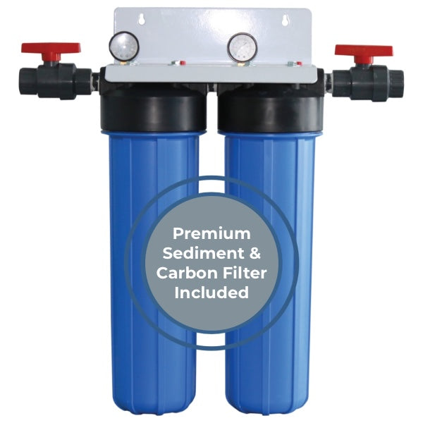 Excalibur 2-Stage Whole Home Cartridge Filtration Kit – Big Blue POE with Premium Filters