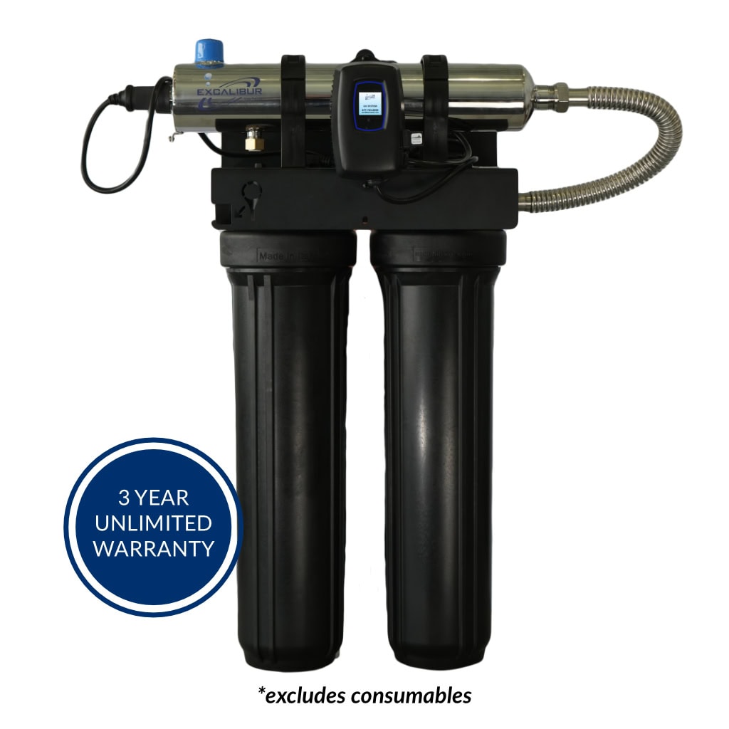 Excalibur Signature UV Optimum 8 GPM Whole Home UV System – BW Screen